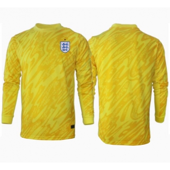 Inghilterra Portiere Maglia Gara Trasferta Repliche Europei 2024 Maniche Lunghe